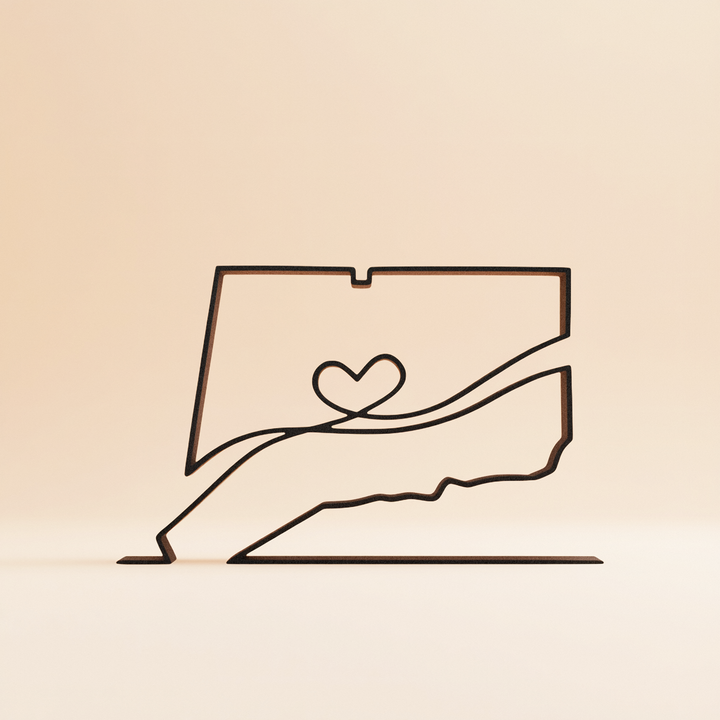 US States - Line Art Sculptures