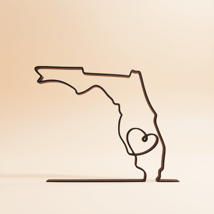US States - Line Art Sculptures