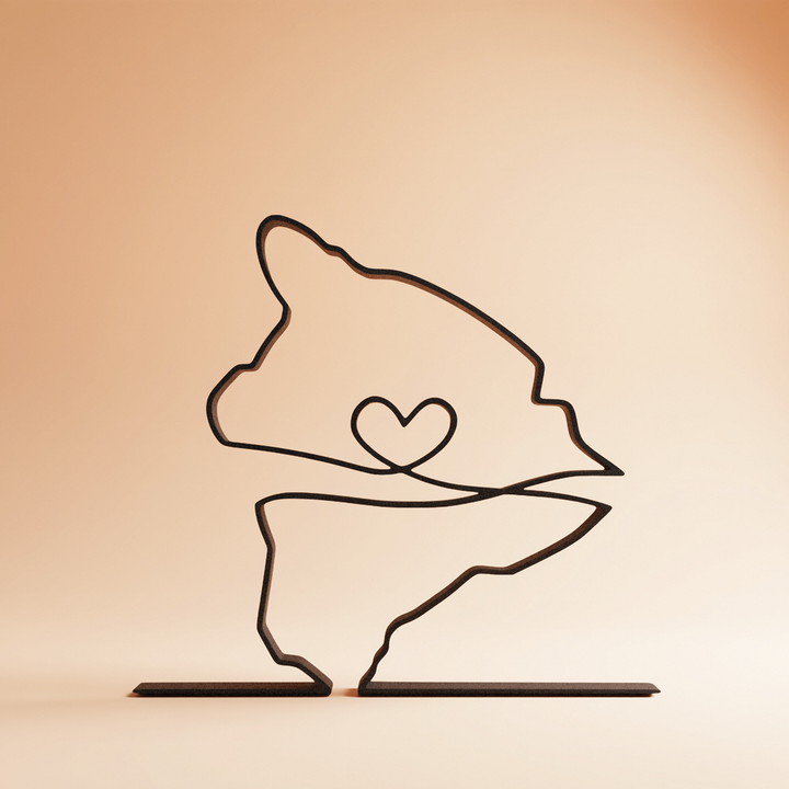 US States - Line Art Sculptures
