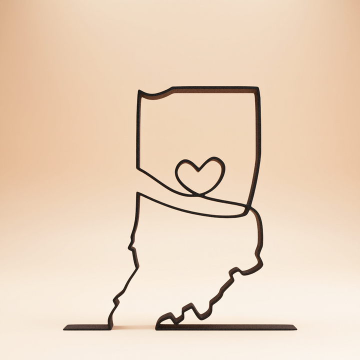 US States - Line Art Sculptures