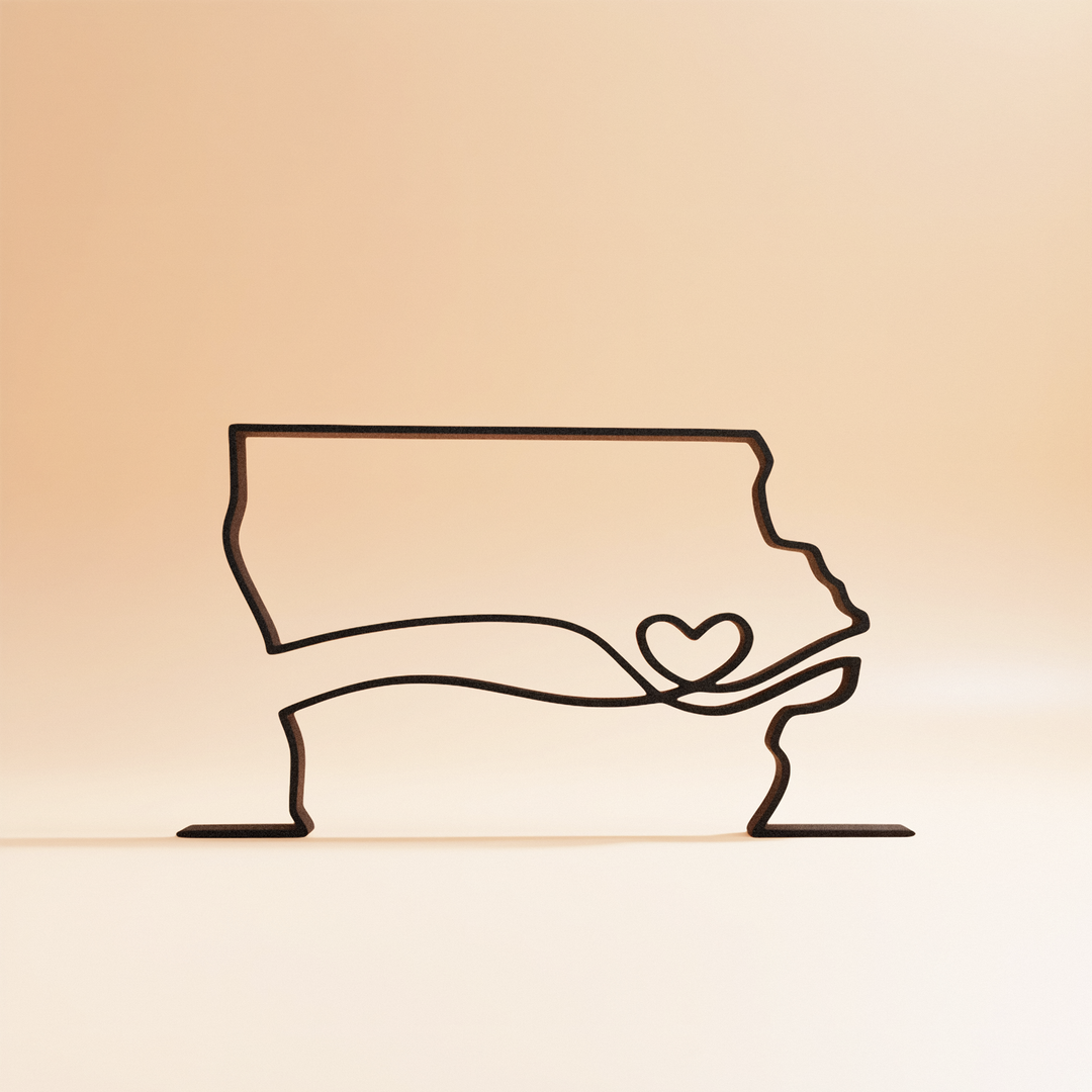 US States - Line Art Sculptures