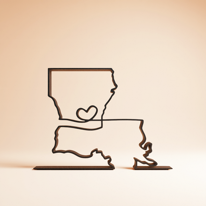 US States - Line Art Sculptures