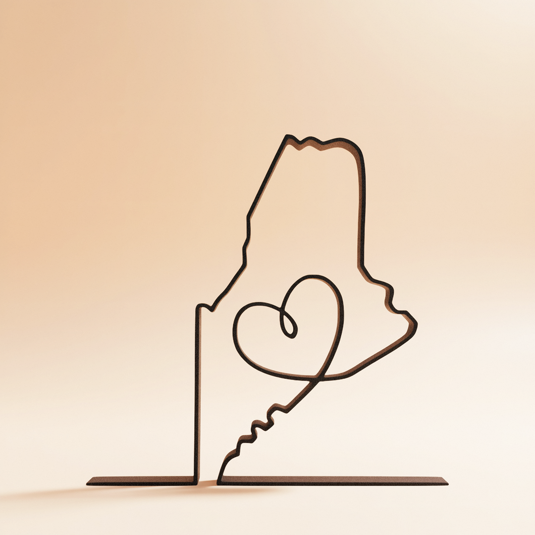 US States - Line Art Sculptures