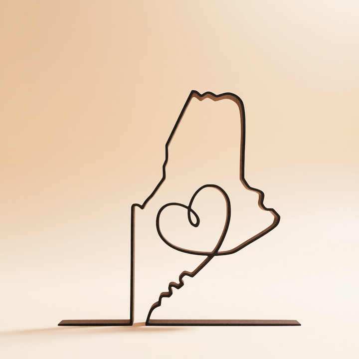 US States - Line Art Sculptures