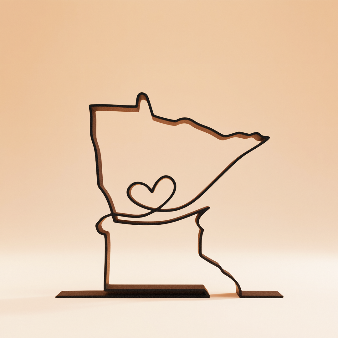 US States - Line Art Sculptures