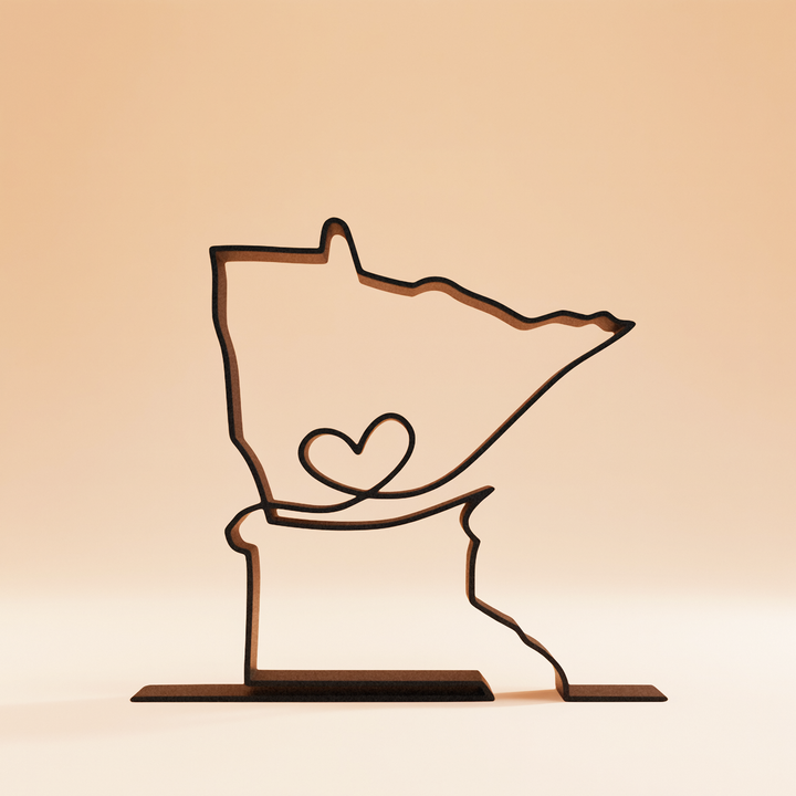 US States - Line Art Sculptures