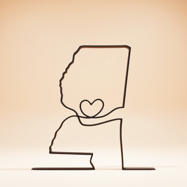 US States - Line Art Sculptures