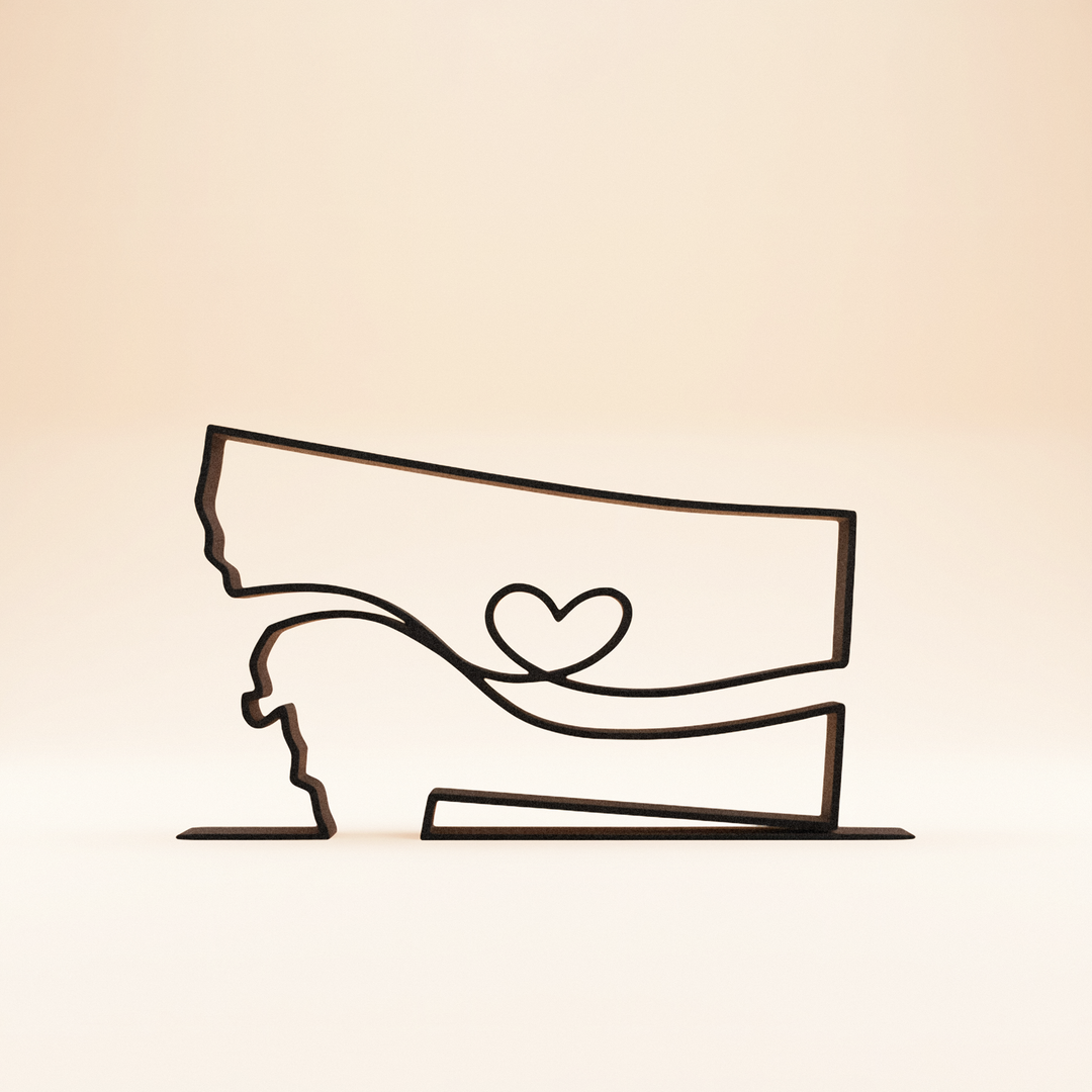 US States - Line Art Sculptures