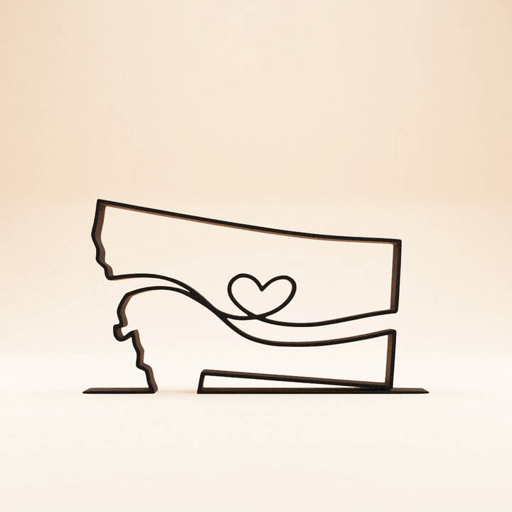 US States - Line Art Sculptures