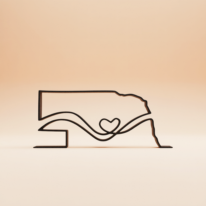 US States - Line Art Sculptures