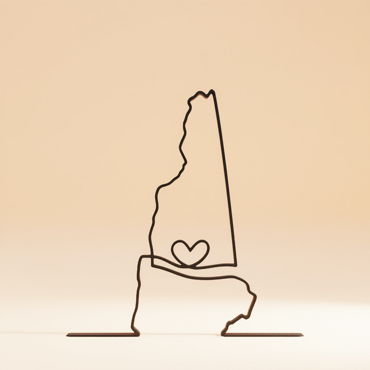 US States - Line Art Sculptures
