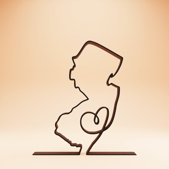 US States - Line Art Sculptures