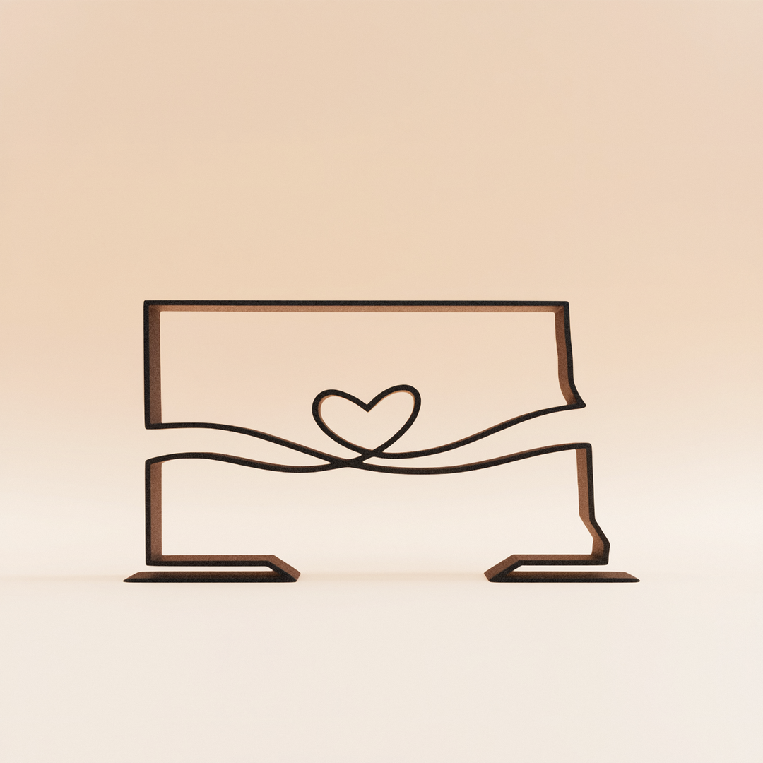 US States - Line Art Sculptures