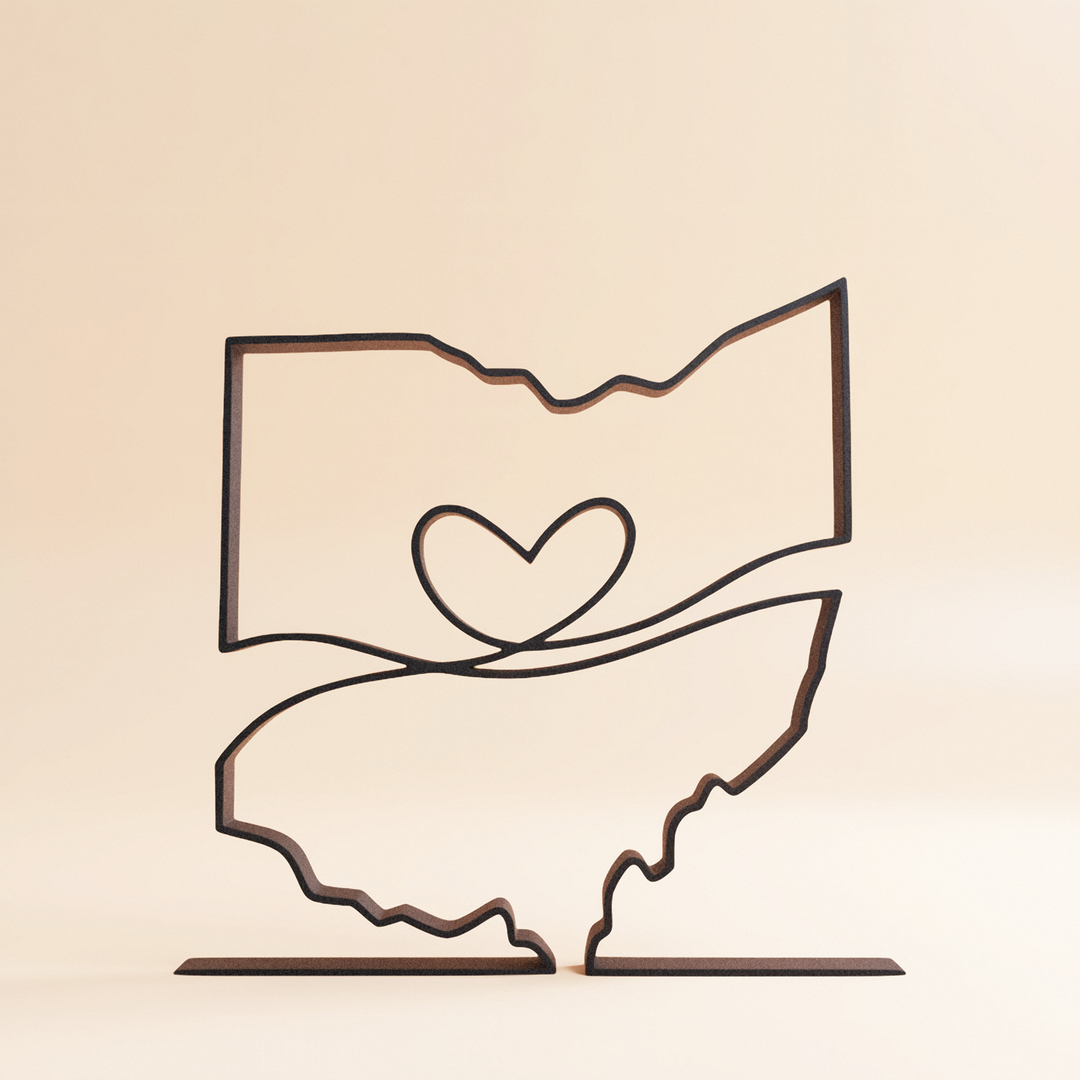US States - Line Art Sculptures