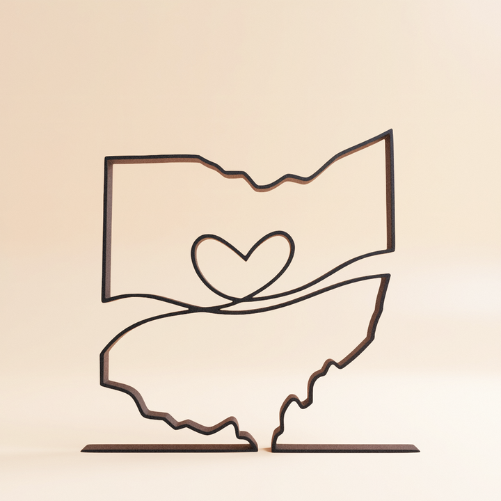 US States - Line Art Sculptures