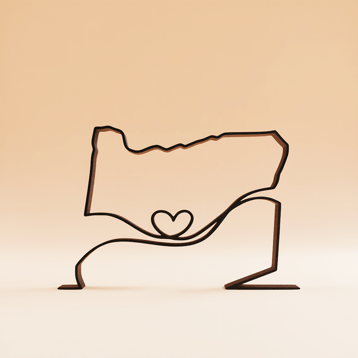 US States - Line Art Sculptures
