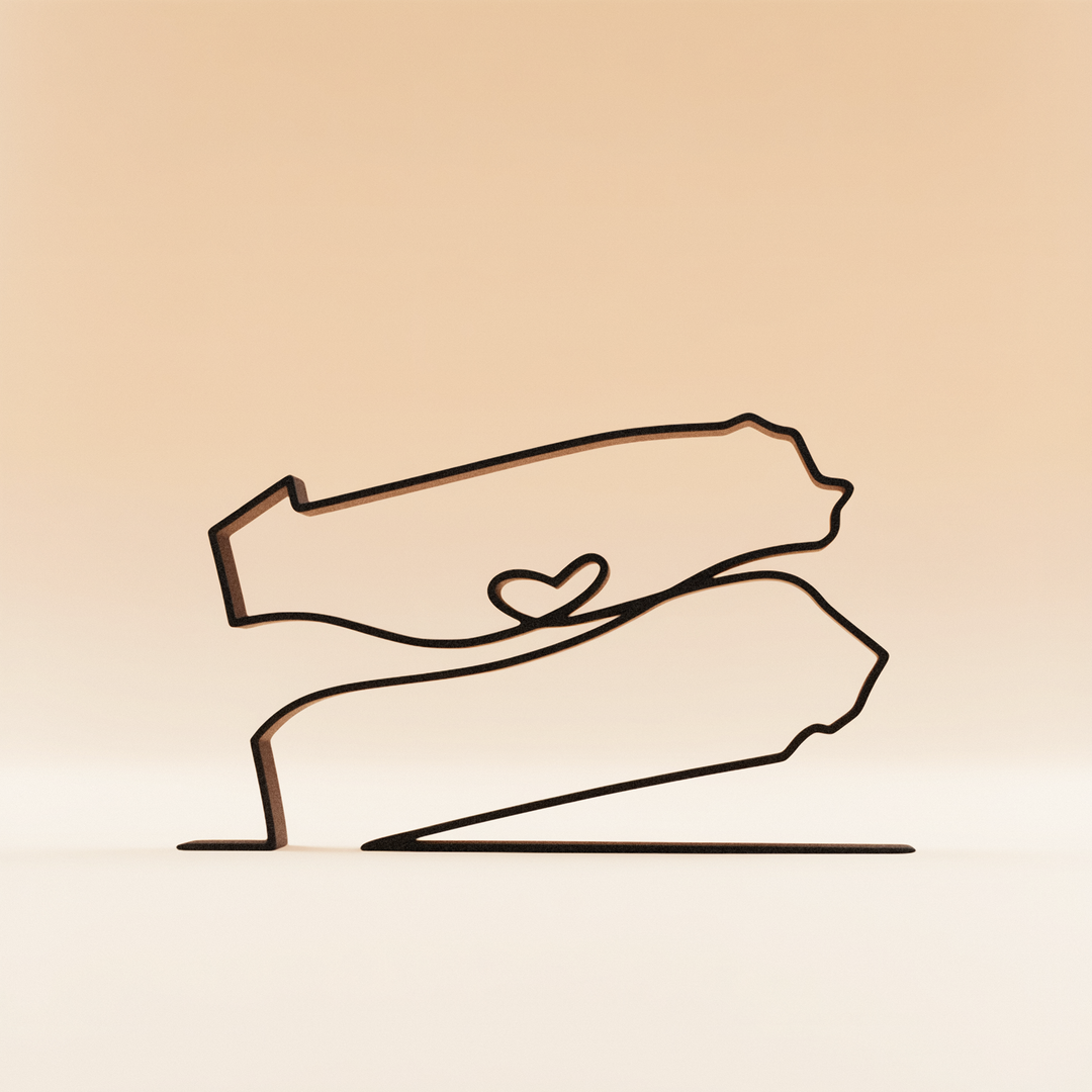 US States - Line Art Sculptures