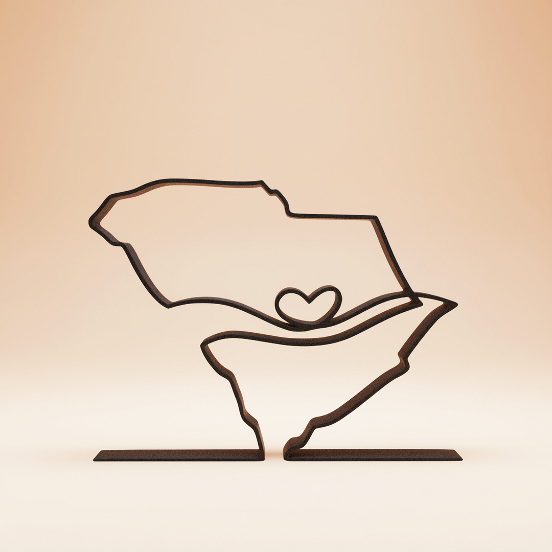 US States - Line Art Sculptures