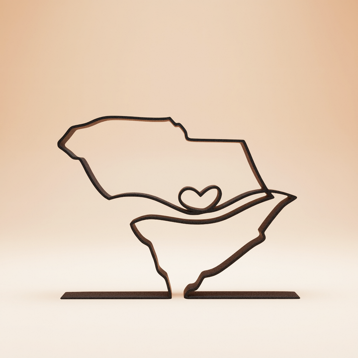 US States - Line Art Sculptures