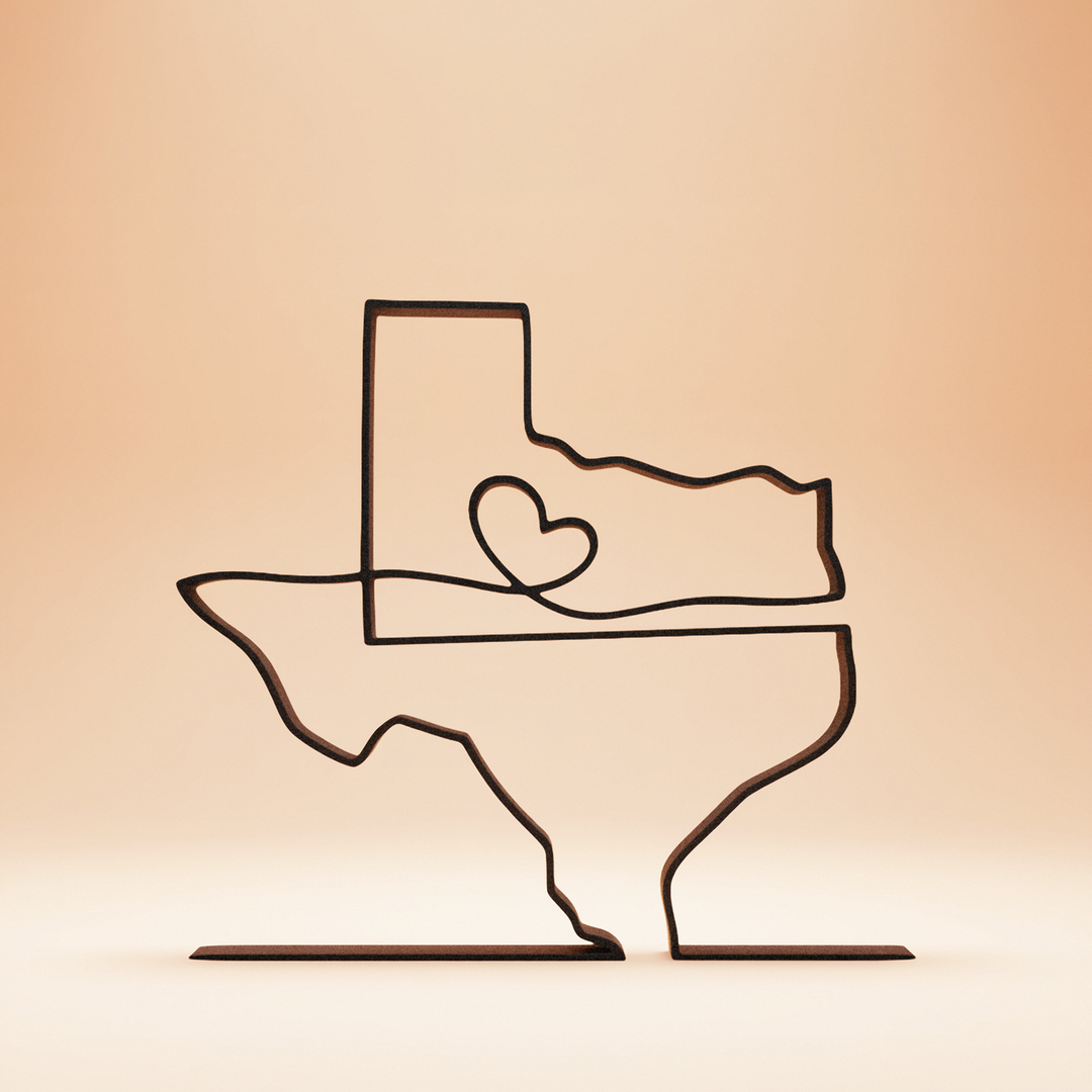 US States - Line Art Sculptures