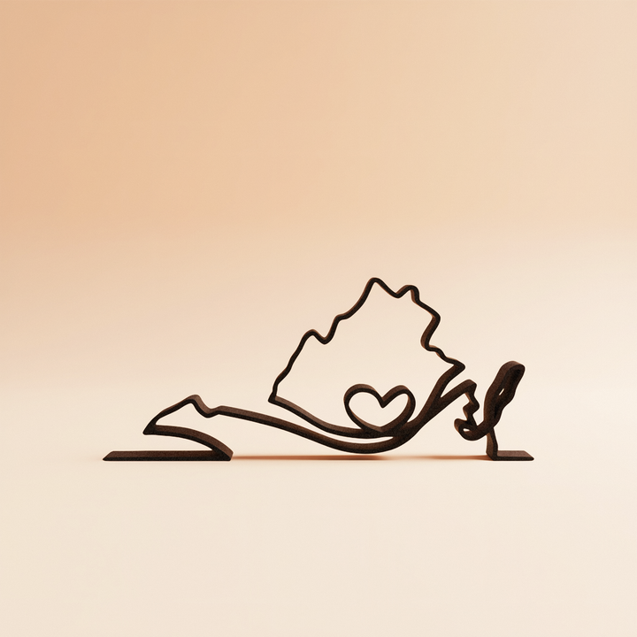 US States - Line Art Sculptures