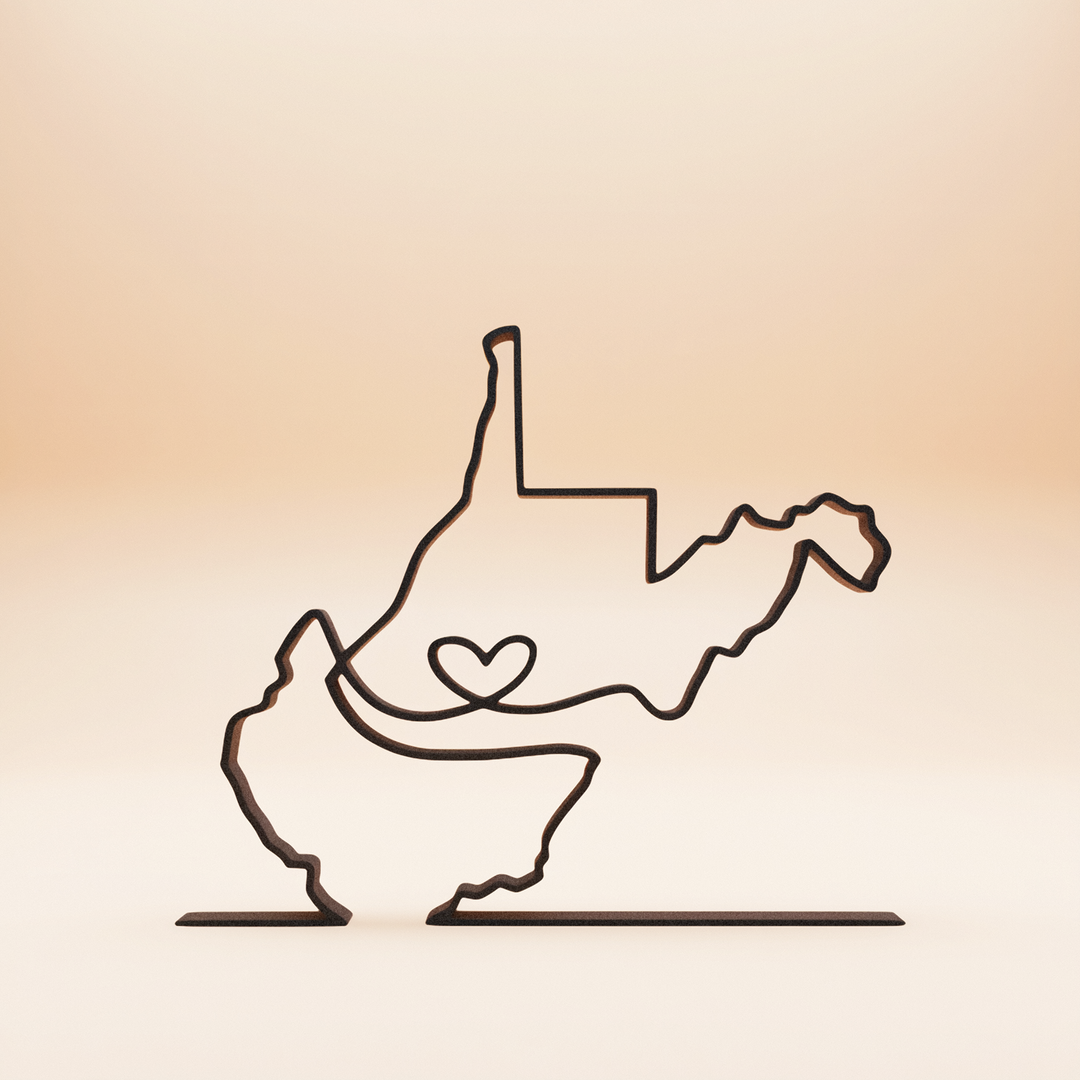 US States - Line Art Sculptures