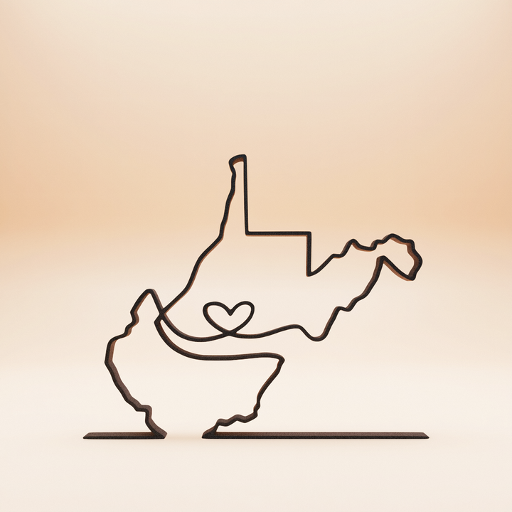 US States - Line Art Sculptures