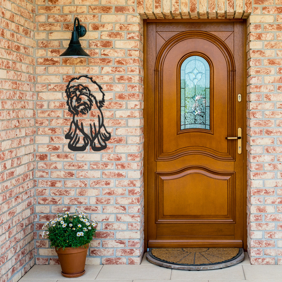 Cockapoo Line Art - Metal Wall Sign