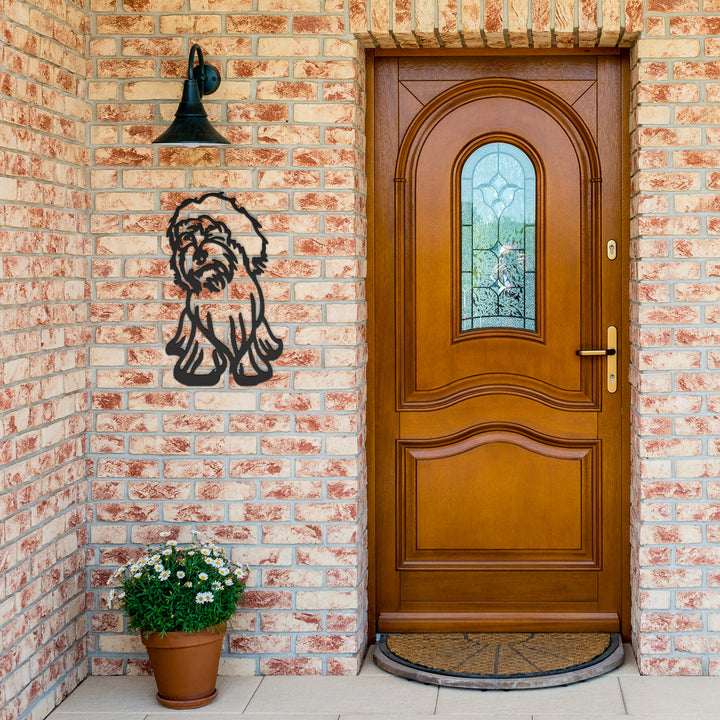 Cockapoo Line Art - Metal Wall Sign