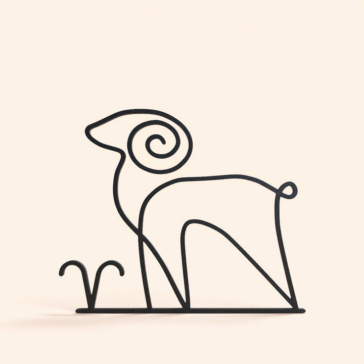 Zodiac Signs - Line Art Sculptures