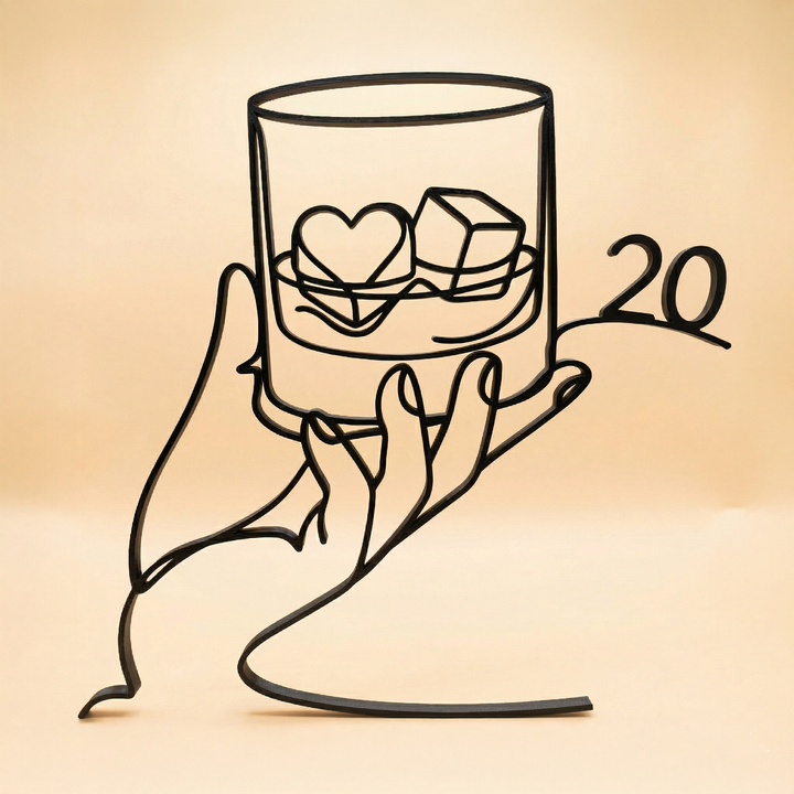 Gent's Birthday (20-99) - Line Art Sculptures