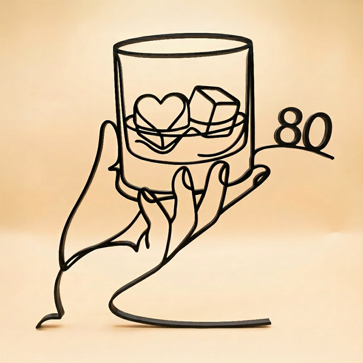 Gent's Birthday (20-99) - Line Art Sculptures