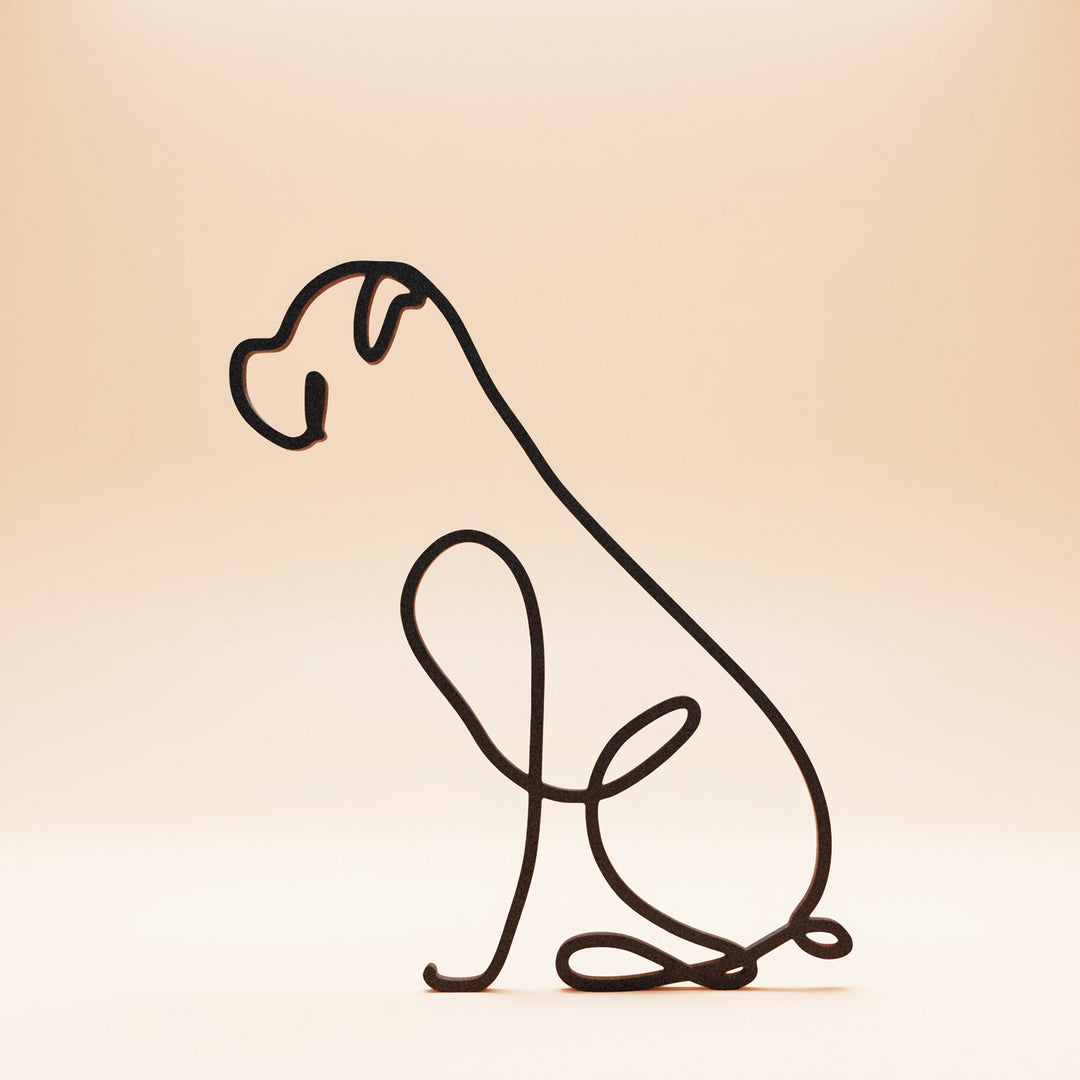 Dog Breeds - Line Art Sculptures