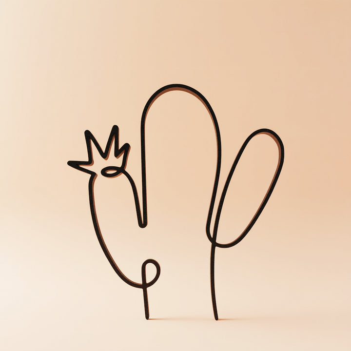 Plant Lover - Line Art Sculptures