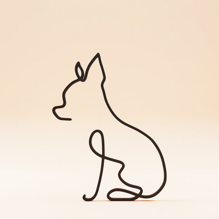 Dog Breeds - Line Art Sculptures