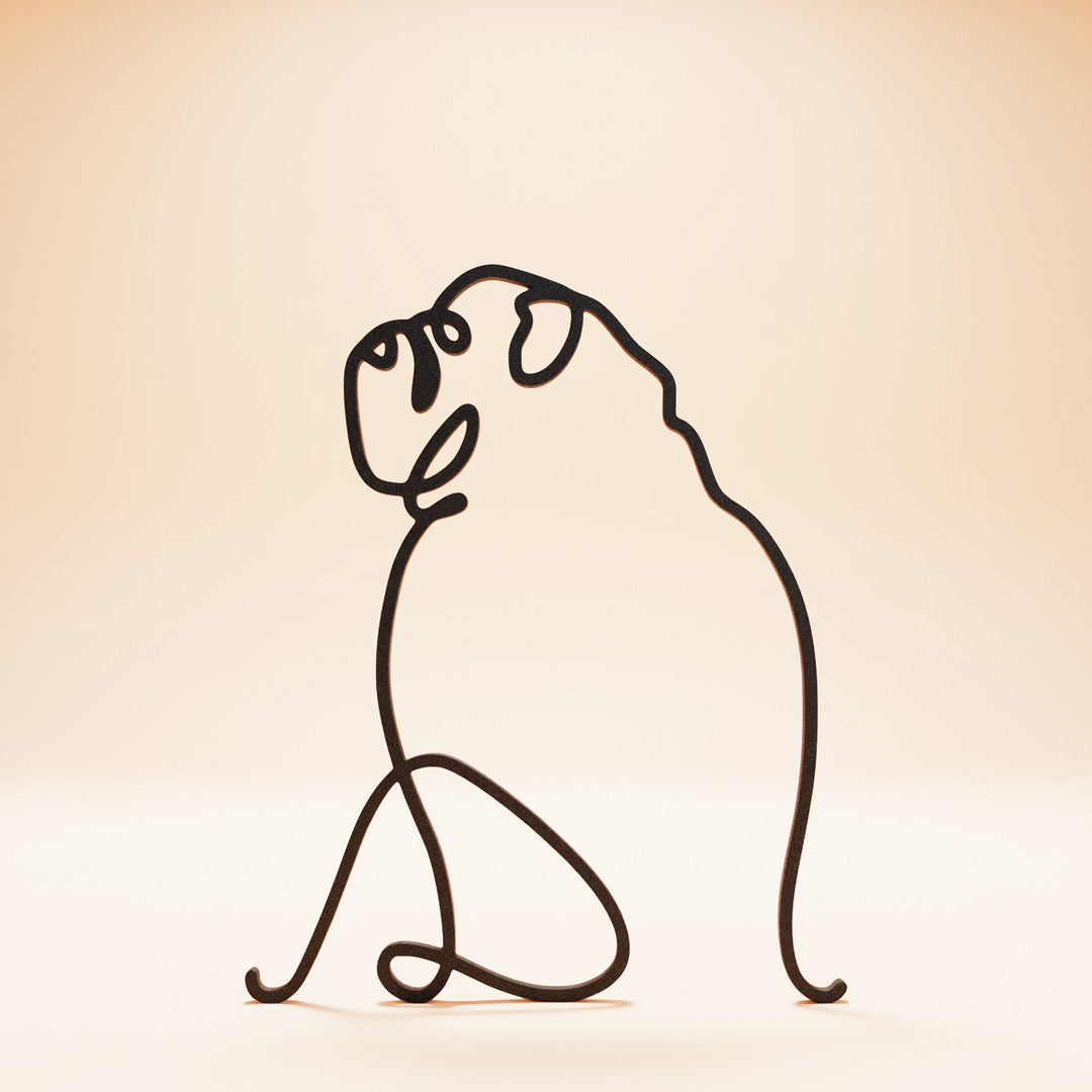 Dog Breeds - Line Art Sculptures
