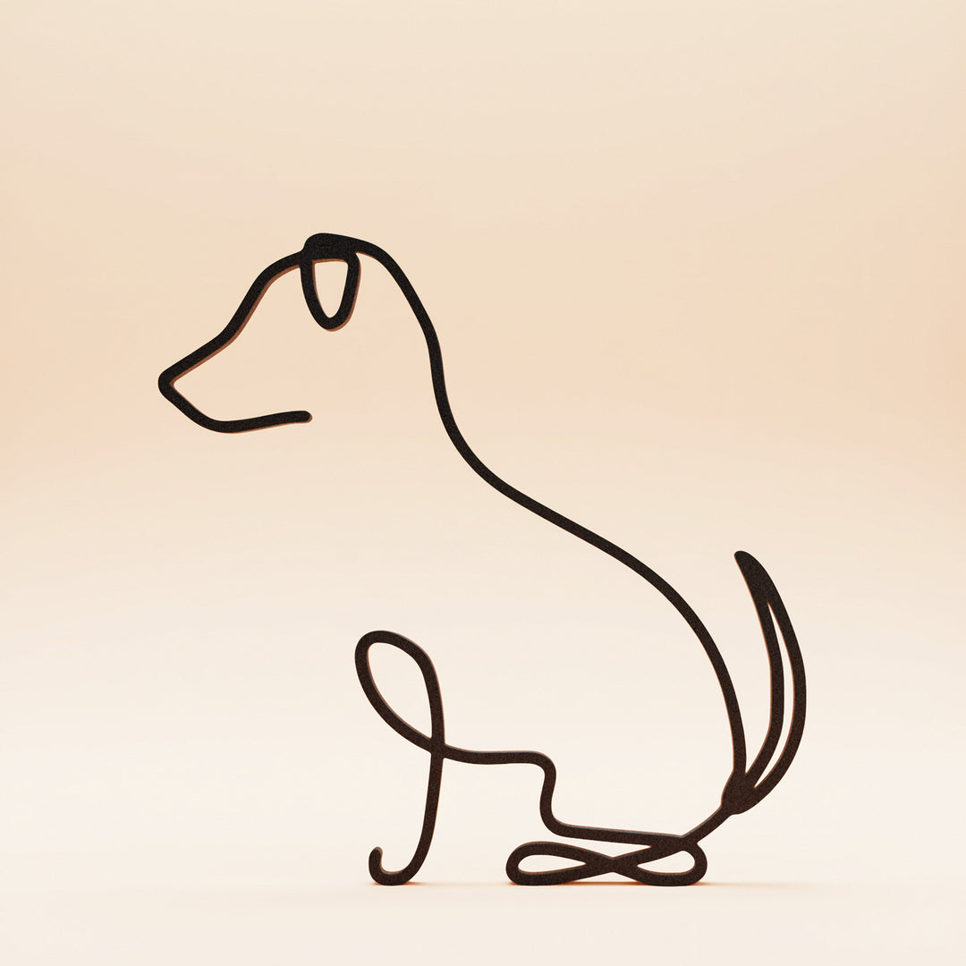 Dog Breeds - Line Art Sculptures