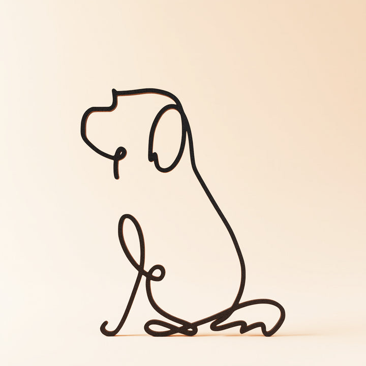 Dog Breeds - Line Art Sculptures