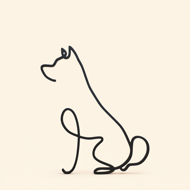 Dog Breeds - Line Art Sculptures