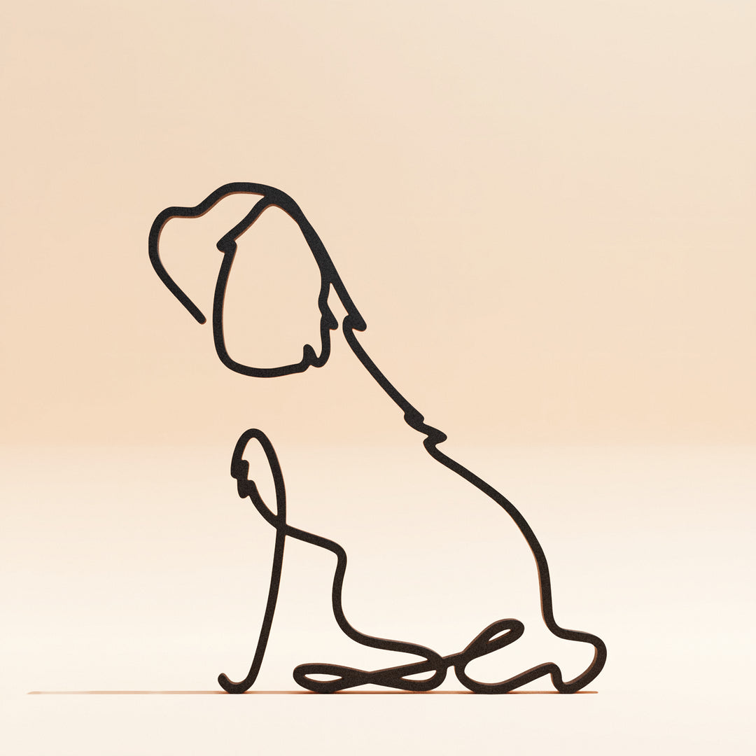 Dog Breeds - Line Art Sculptures