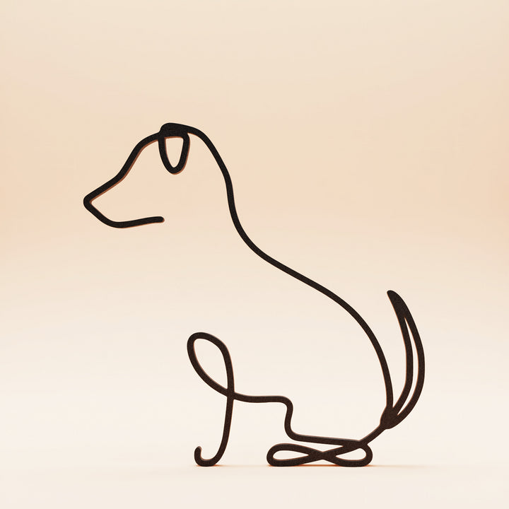 Dog Breeds - Line Art Sculptures