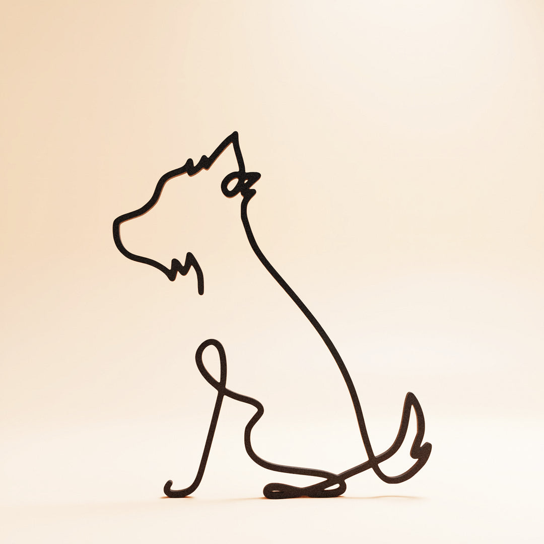Dog Breeds - Line Art Sculptures